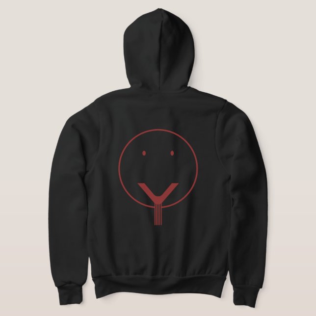 Ja ansikte - Red01. T Shirt (Laydown Baksida)