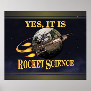 Ja är det raketvetenskapsaffischen poster