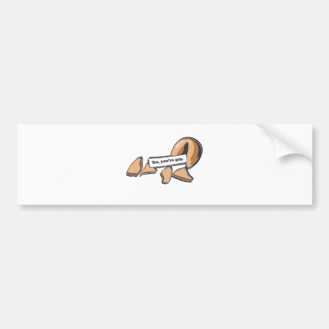 JA är DU DEN GLADA FÖRMÖGENHETKAKAN Bildekal (Framsidan)