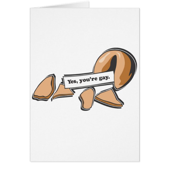 JA är DU DEN GLADA FÖRMÖGENHETKAKAN Hälsningskort (Framsidan)