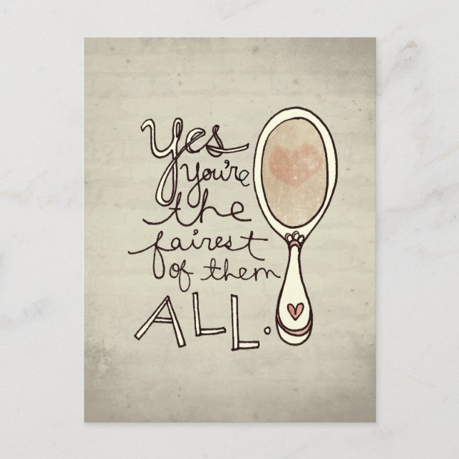 ja är du det mest ganska vykort (Framsida)