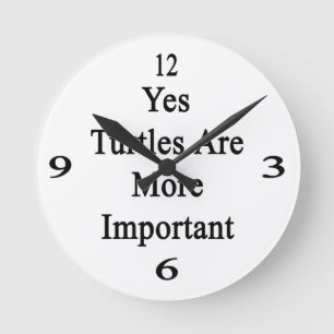Ja är sköldpaddor viktigare rund klocka