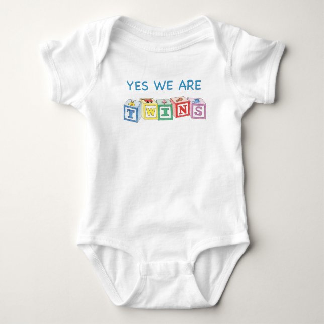 Ja är vi twillingarkvarter tee (Framsida)