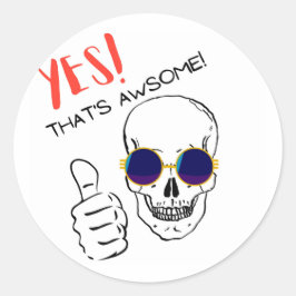 JA AWSOME RUNT KLISTERMÄRKE