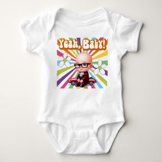 Ja Baby Retro T Shirt (Framsida)