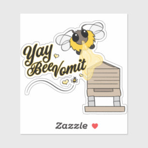 Ja! Bee Vomit! Klistermärken