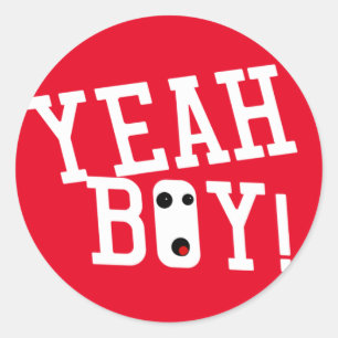 Ja Boy Emoji Ansikte Bashin Bros Gamer Runt Klistermärke