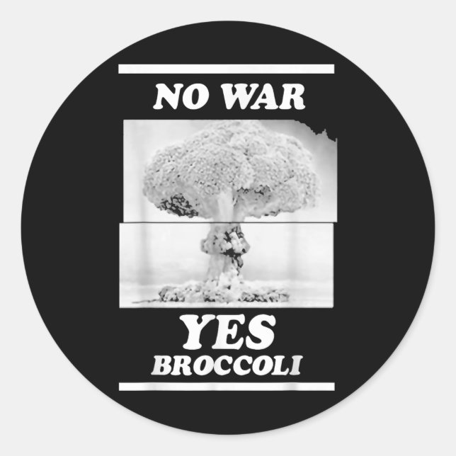 Ja, Broccoli.. Runt Klistermärke (Framsida)