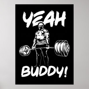 Ja Buddy - Gym Workout Motivational Poster