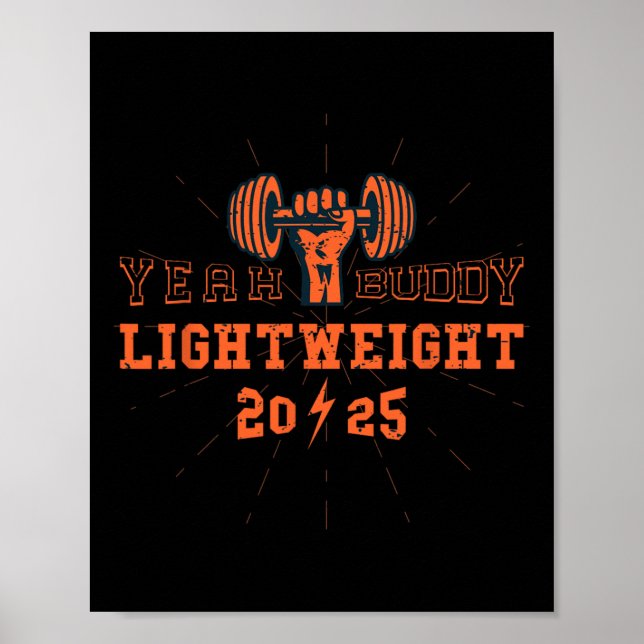 Ja Buddy Lightweight 2025 Gym och Bodybuilding M Poster (Framsidan)