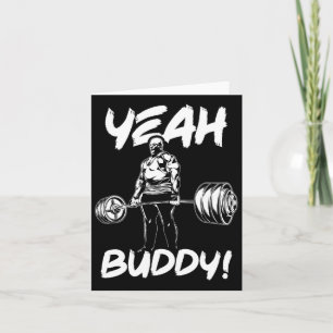 Ja Buddy - Ronnie Coleman Bodybuilding Gym Motiv Kort