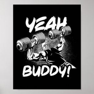 Ja Buddy - Ronnie Coleman Db Bench Press Gym motsa Poster