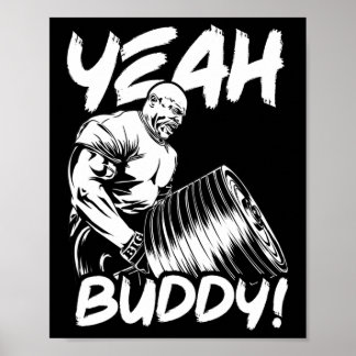 Ja Buddy - Ronnie Coleman T-pub Row - Gym Motiva Poster