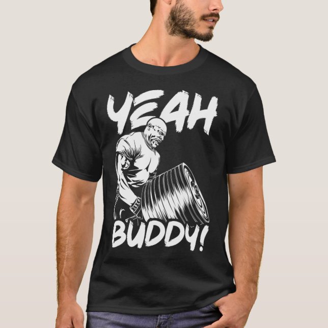 Ja Buddy - Ronnie Coleman T-pub Row - Gym Motiva T Shirt (Framsida)