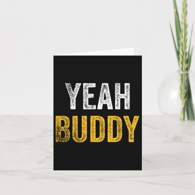 Ja, Buddy Shirt Funny Bodybuilding som säger Humor Kort (Framsida)