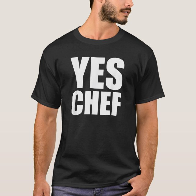 Ja Chef Funny Chef Funny Cook Say Kitchen Cook T Shirt (Framsida)