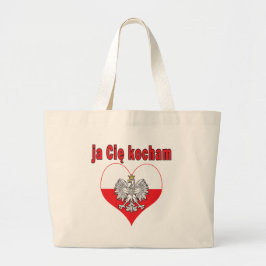 ja Cie kocham Eagle Heart Jumbo Tygkasse