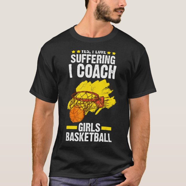 Ja Coach Basketball Basketball Trainer T Shirt (Framsida)