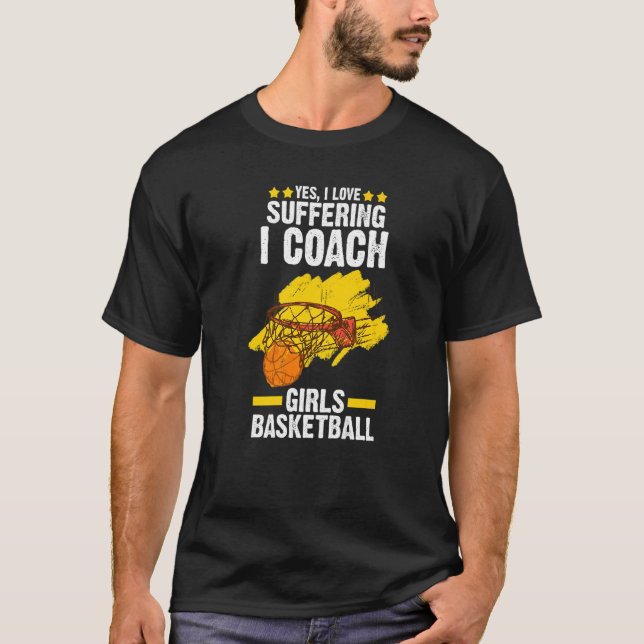 Ja Coach Basketball Basketball Trainer T Shirt (Framsida)