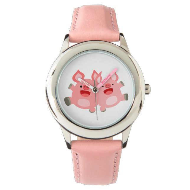 JA! Cute Tecknad Grisar Watch Armbandsur (Framsida)