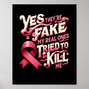 Ja, de är min riktiga Rosa Ribbon Breast C Poster