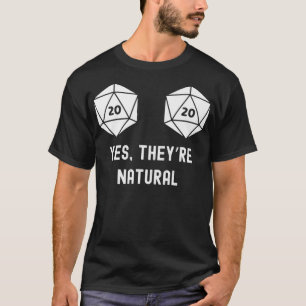 Ja, de är natursköna Nat 20 Dice Premium T Shirt