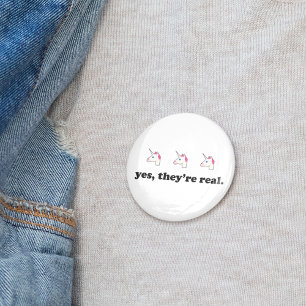 Ja, de är riktiga Funny Unicorn Emoji Knapp
