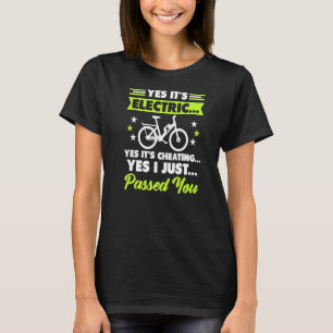 Ja, det är Electric E Bike Ecycle Electric Bike Bi T Shirt