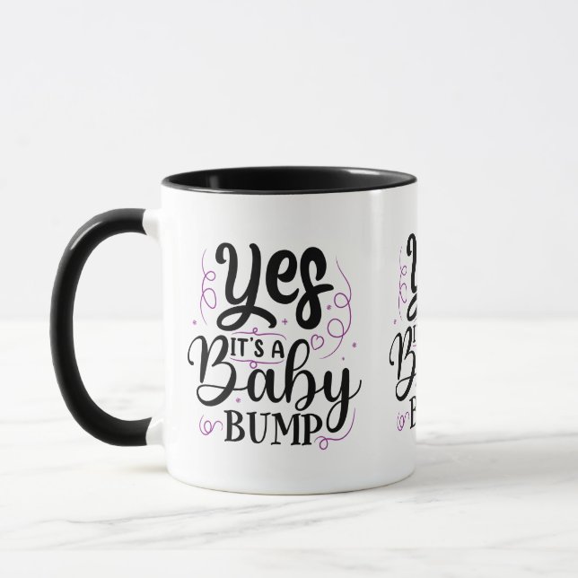 Ja, det är en Baby-klump - Gravid-meddelande Mugg (Vänster)