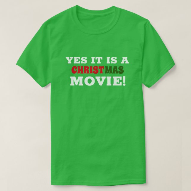 JA DET ÄR EN JULFILM! C T SHIRT (Design framsida)