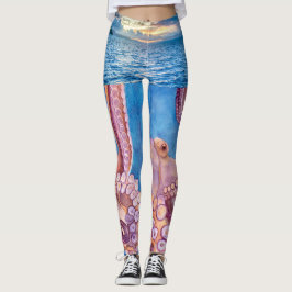 Ja, det är en Octopus Women's Leggings Beach