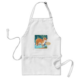 Ja, det är min naturliga Färg Fox-värd/Värdinna Ap Förkläde