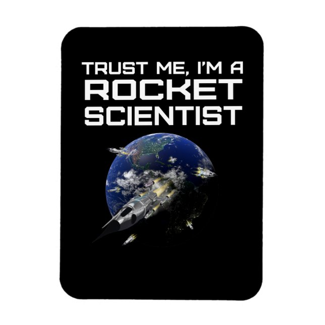 Ja, det är Rocket Science Funny Aerospace Magnet (Vertikal)