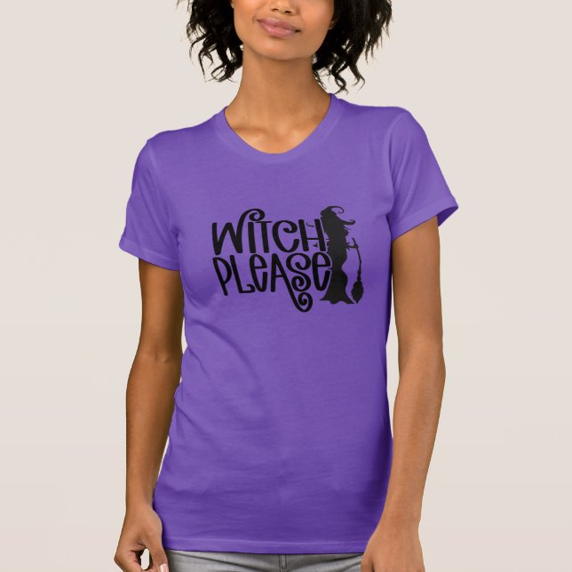 Ja, det är sant - Witch, halloween Cotton T Shirt (Framsida)