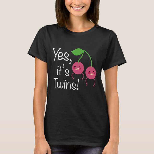Ja, Det Är Tvillingar! Mamma T-Shirt (Framsida)