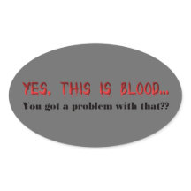 Ja, det här är blod - Mörk Vampric Humor