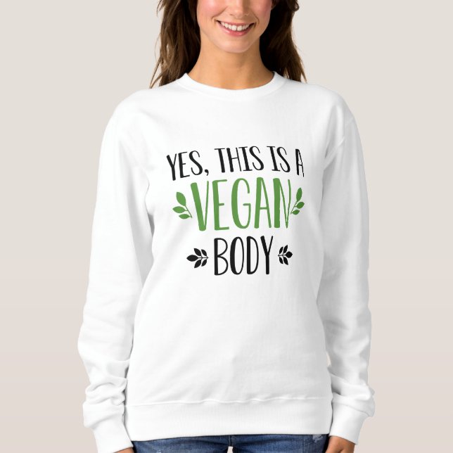 Ja, det här är en Vegan Body T Shirt (Framsida)