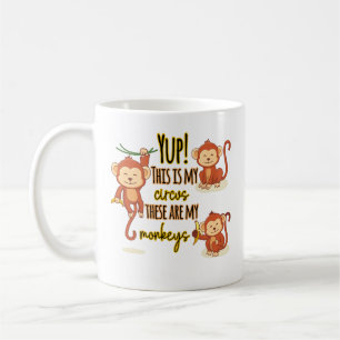 Ja! Det här är mina tre apor Kaffemugg