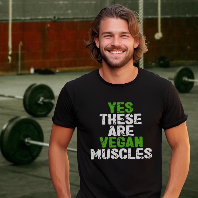 Ja, det här är utbildning i Vegan Muscles Grönt (u T Shirt (Skapare uppladdad)