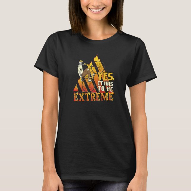 Ja, det måste vara en extrem biking Bicycle BMX St T Shirt (Framsida)