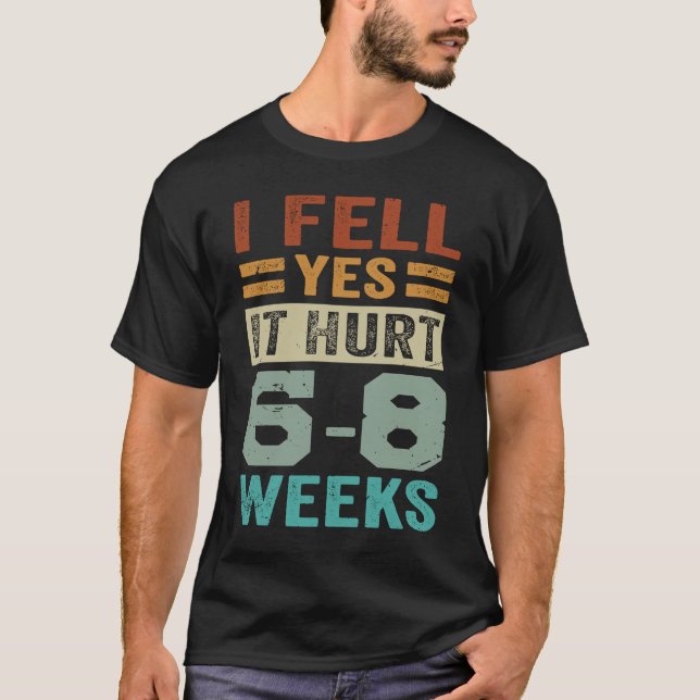 Ja, det Ontr 6 8 veckor Irony Satt T Shirt (Framsida)