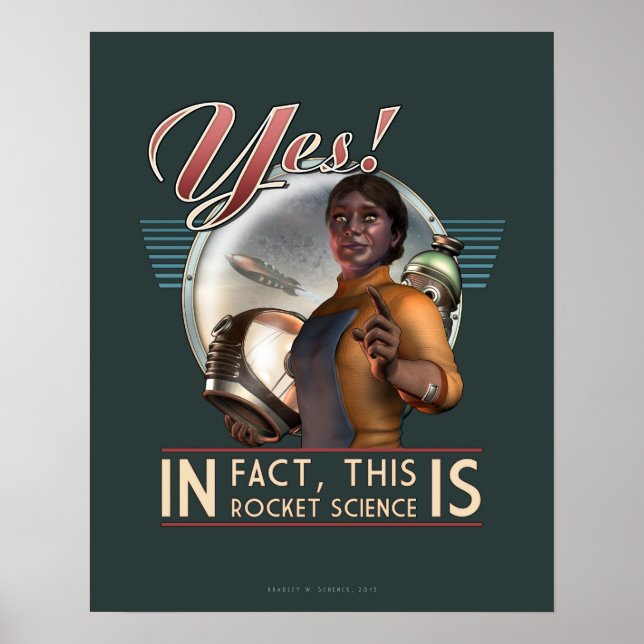 Ja! Detta är poster inom Rocket Science (16 x 20 t (Framsidan)