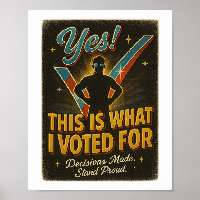 JA! Detta är vad jag röstade för - digitalt eller  Poster (Framsidan)