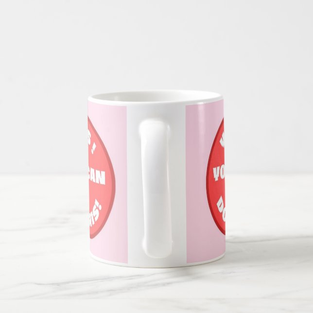 Ja, du kan göra det här! kaffemugg (Handtag)