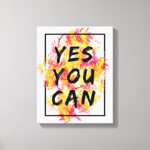 Ja, du kan, motiv, inspiration, modern canvastryck