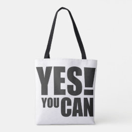 JA DU KAN - Motiverande positiv offertdesign Tygkasse