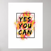Ja, du kan - Motiveringsoffert Poster