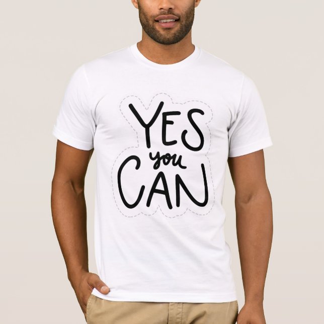 Ja, du kan t shirt (Framsida)