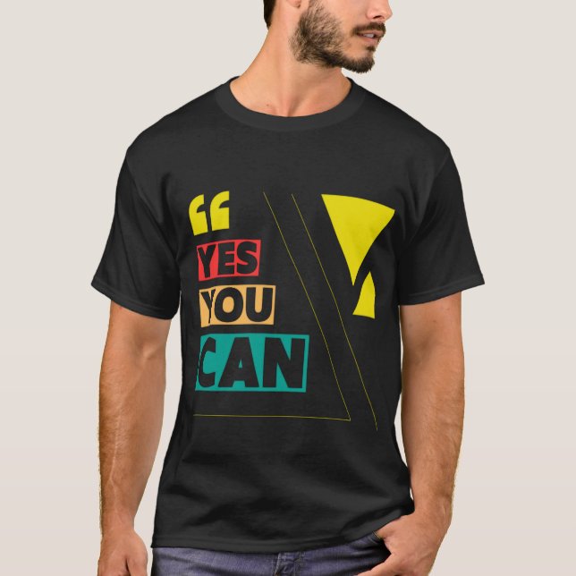 Ja, du kan t shirt (Framsida)