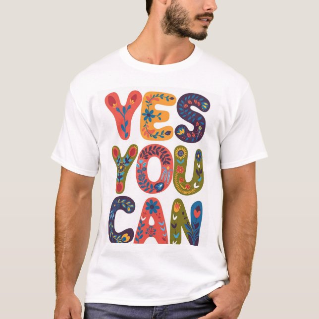 Ja, du kan t shirt (Framsida)